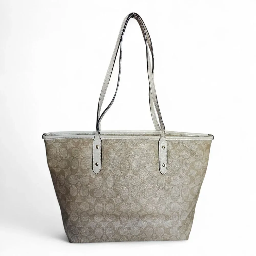 Coach C Pattern City Tote - Picture 2 of 16